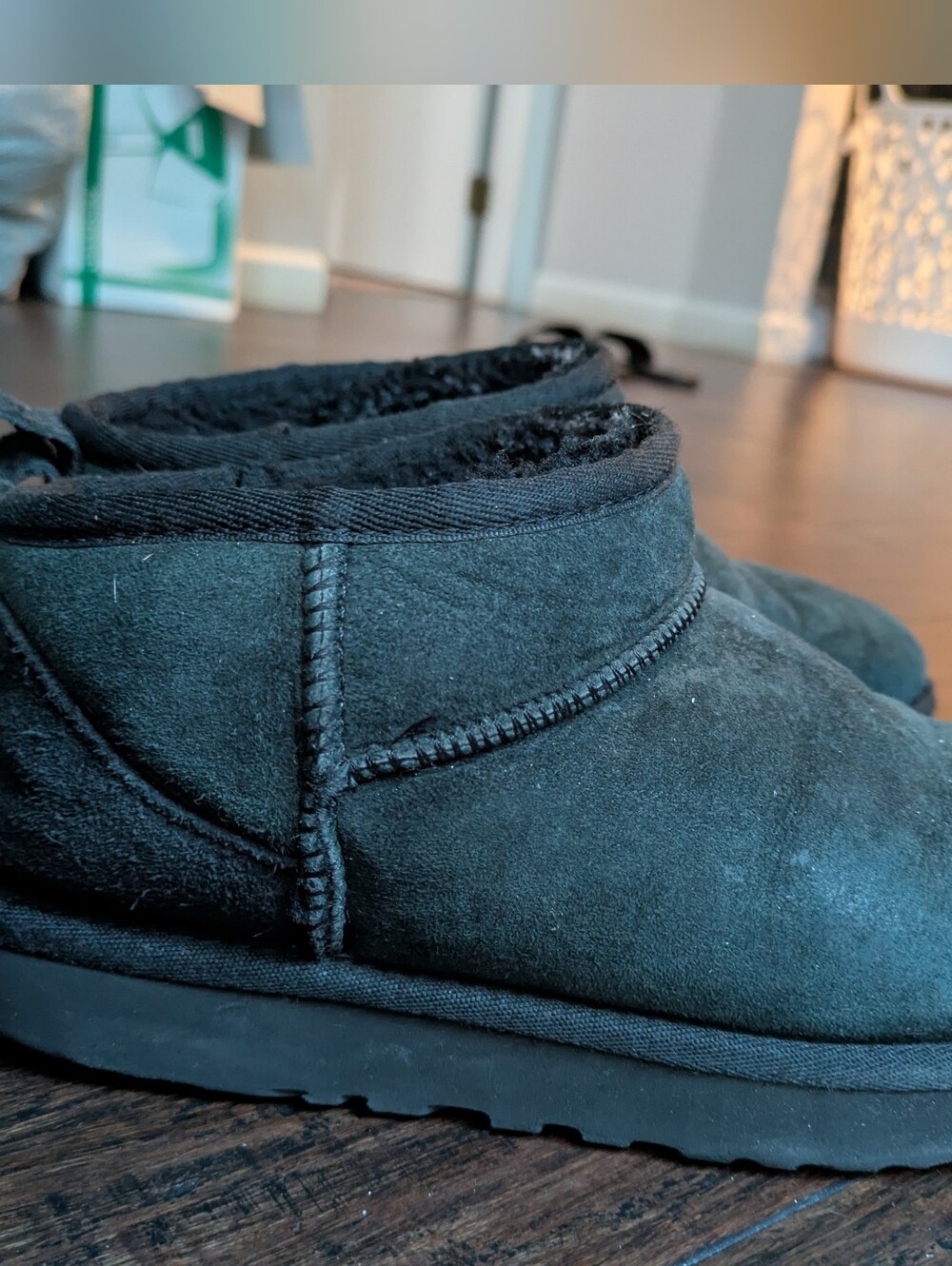 Ugg Mini Cozy Slip-On Winter Boot - Black 8